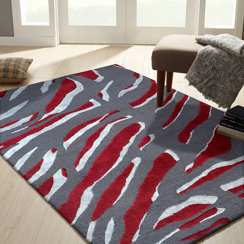 Silver Scarlet Ripples